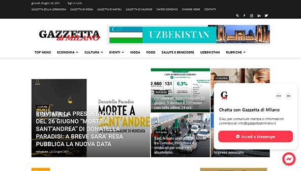 Gazzeta de Milão (gazzettadimilano.it)