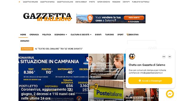 Journal de Salerne (gazzettadisalerno.it)