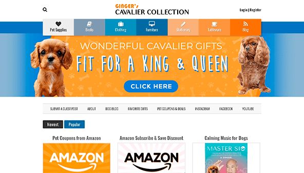 Ginger cavalier samling (gingercavalier.com)