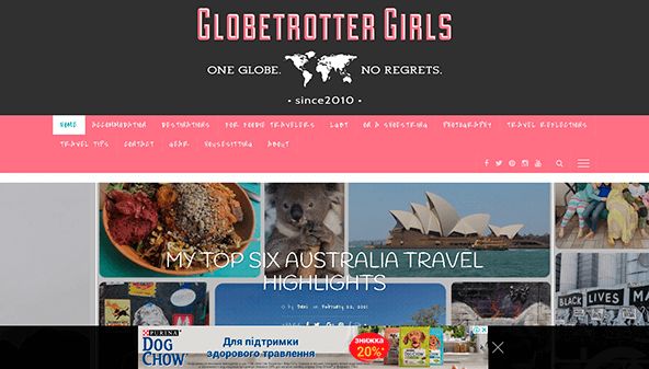 Filles globe-trotter (globetrottergirls.com)