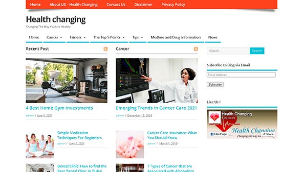 Keičiasi sveikata (healthchanging.com)