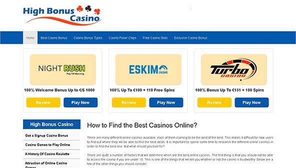 Hög bonus casino (highbonuscasino.net)