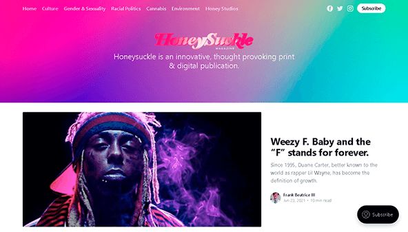 Tidningen Honeysuckle (honeysucklemag.com)