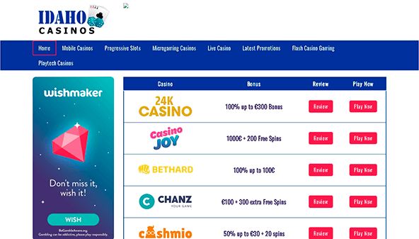 Idaho kasinon (idahocasinos.org)