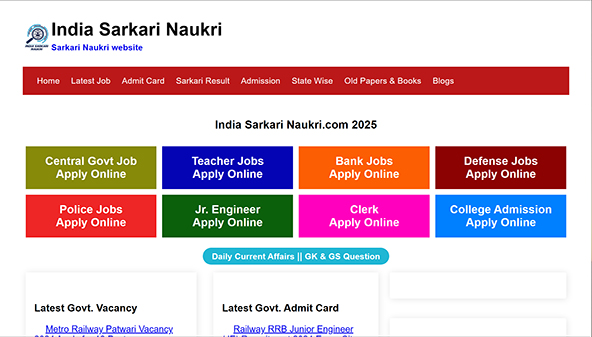indiasarkarinaukri.com