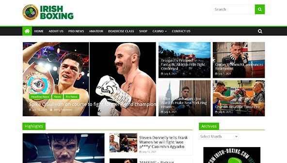 Irish boxing (irish-boxing.com)