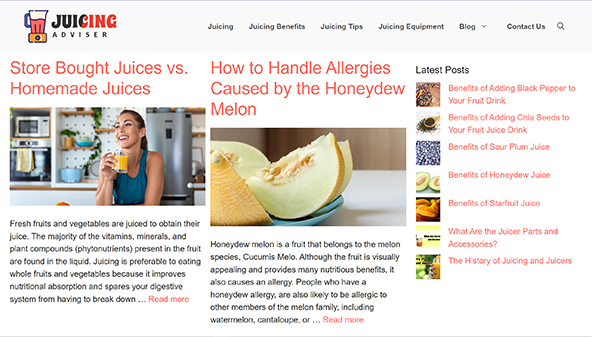 Reseñas de jugos (juicingadviser.com)