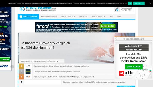 الفائز في اختبار الائتمان (kredittestsieger.org)
