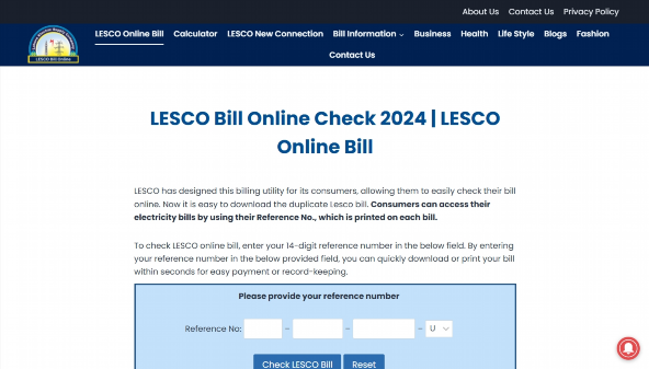lescobillpay.pk