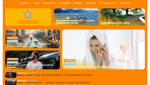 lomaunelmat.fi