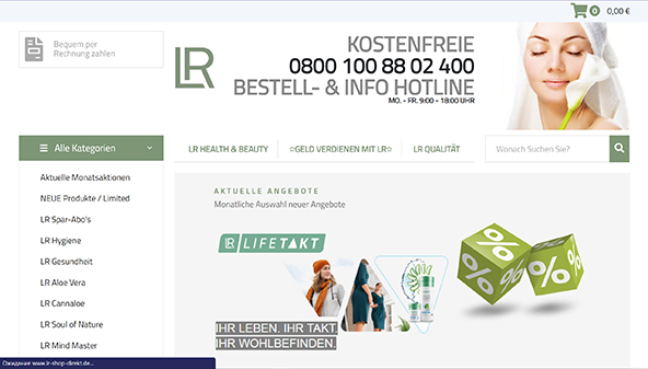 Lr shop suoraan (lr-shop-direkt.de)
