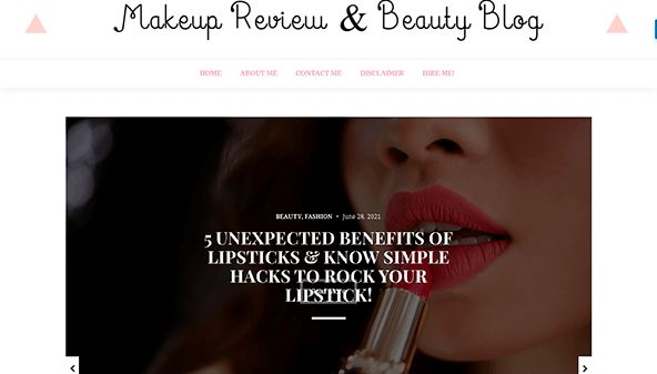Sminke og skjønnhetsblogg (makeupandbeautyblog.in)