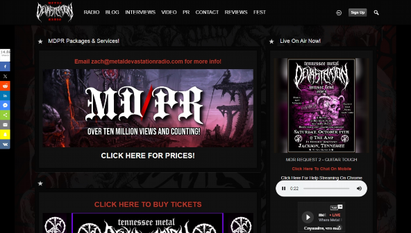 metaldevastationradio.com