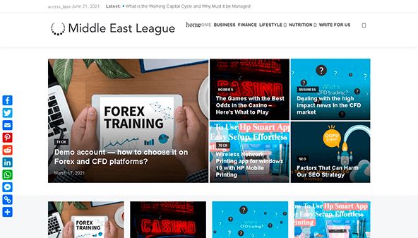 Közel-keleti liga (middle-east-league.com)