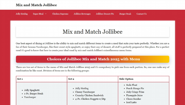 mixandmatchjollibee.com
