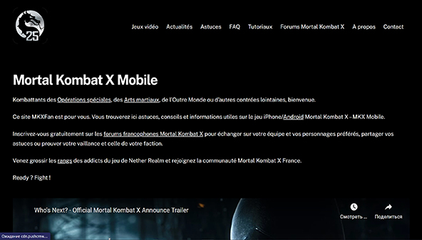 Mortal Kombat X fan (mkxfan.org)