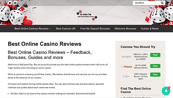 Mitt kasino topp (mycasinotop.com)