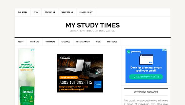 Minun opiskeluaikani (mystudytimes.com)