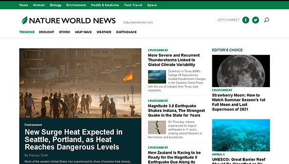 Nyheter om naturen (natureworldnews.com)