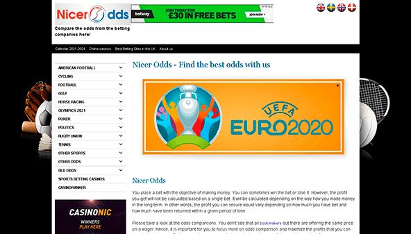 Более низкие шансы (nicerodds.co.uk)