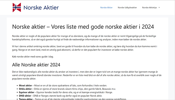 norskeaktier.dk
