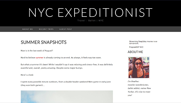 NYC expedícióvezető (nycexpeditionist.com)