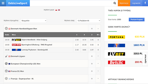 Odds live sport (oddslivesport.com)