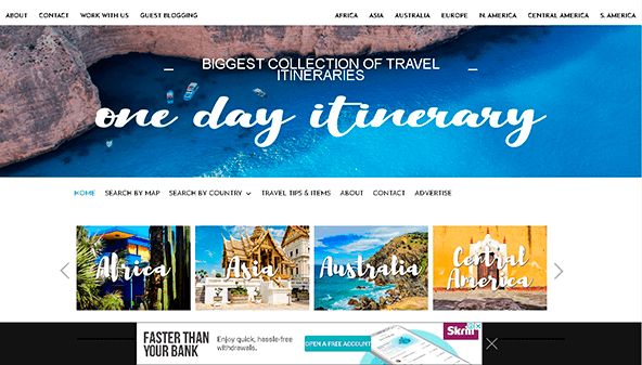 Itinéraire d'une journée (onedayitinerary.com)