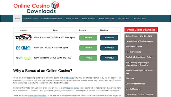 Online casino nedladdningar (onlinecasinodownloads.net)