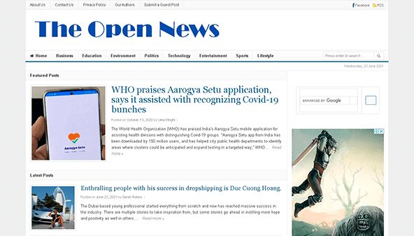 Öppna nyheterna (openthenews.com)