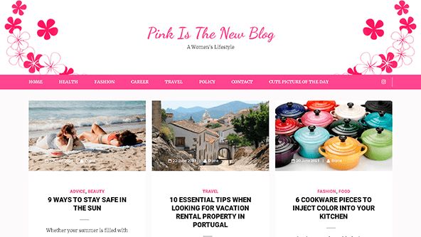 A rózsaszín az új blog (pinkisthenewblog.com)