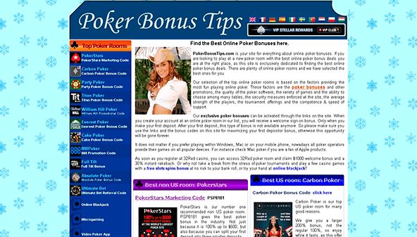 Consigli per il bonus del poker (pokerbonustips.com)
