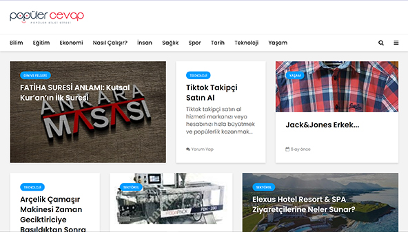 Populært svar (populercevap.com)