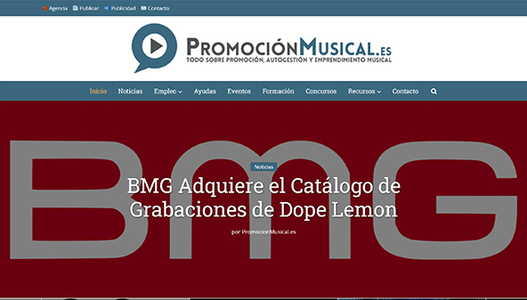 Продвижение музыки (promocionmusical.es)