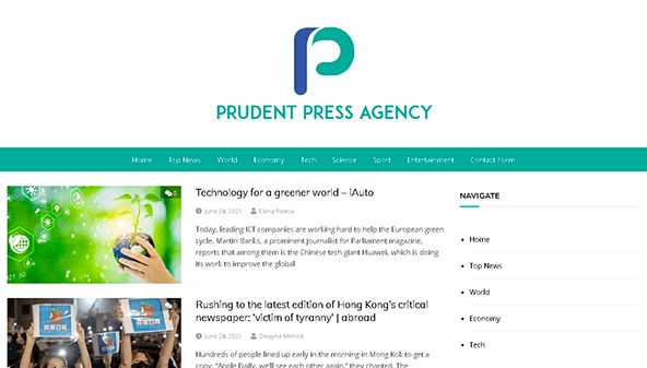 Försiktig pressbyrå (prudentpressagency.com)