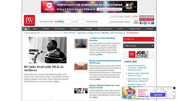 ناشرون أسبوعيا (publishersweekly.com)