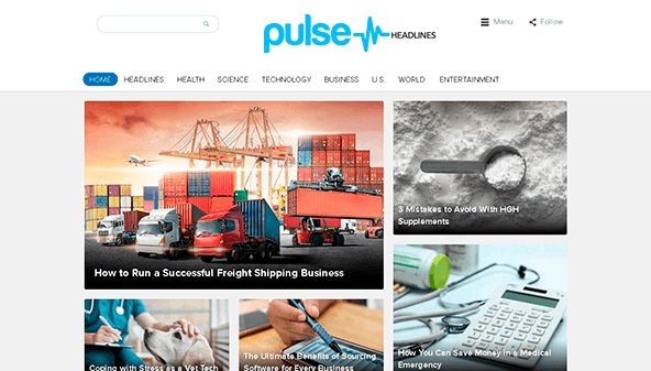 Pulsens rubriker (pulseheadlines.com)