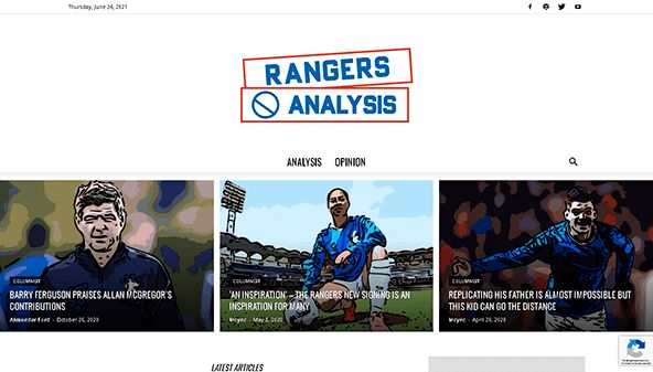 Análise dos Rangers (rangersanalysis.com)
