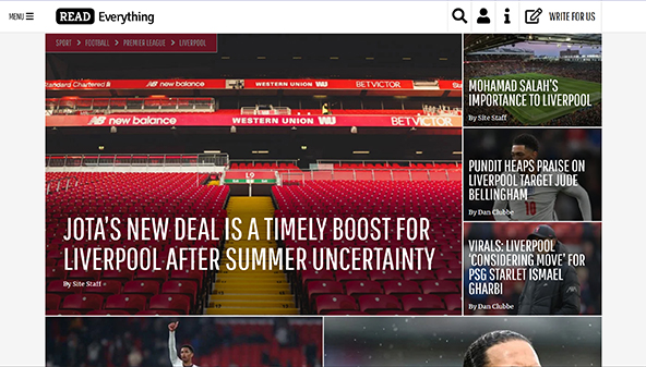 Liverpool lesen (readliverpoolfc.com)