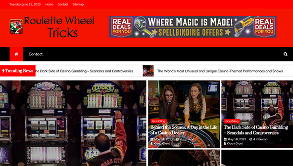 Roulettehjulet tricks (roulettewheeltricks.com)