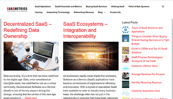 Saas-metriker (saasmetrics.co)