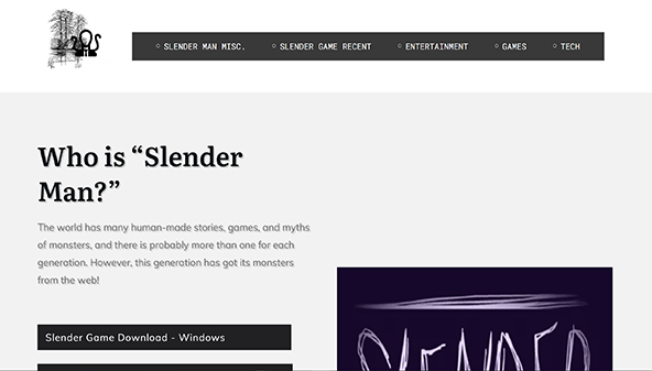 Slender game (slendergame.com)