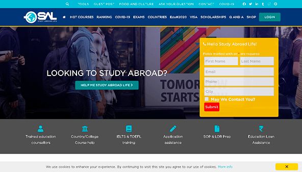 Estudar a vida no estrangeiro (studyabroadlife.org)