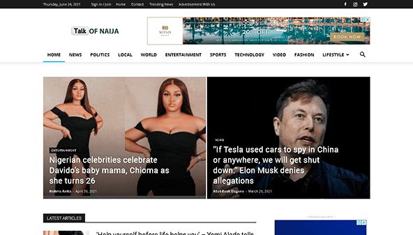 Snacka om Naija (talkofnaija.com)