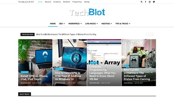 Tekniskt blot (techblot.com)