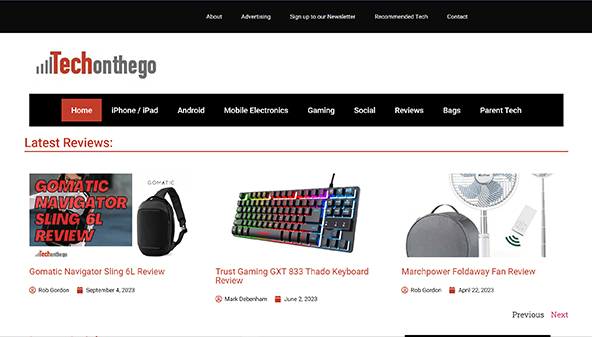 Technika kelyje (techonthego.co.uk)