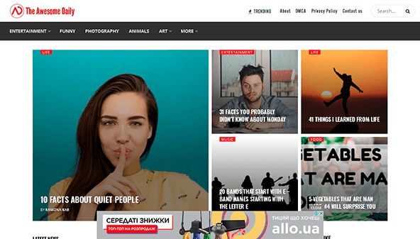 L'impressionnant quotidien (theawesomedaily.com)