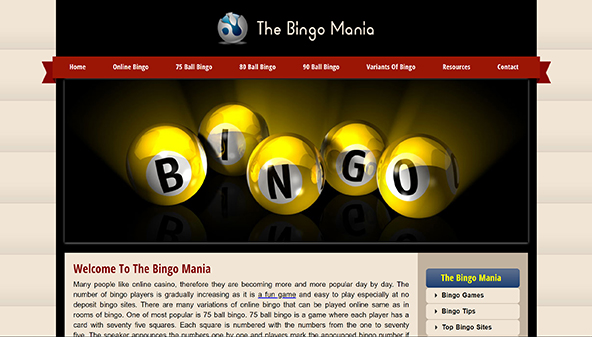 The bingo mania (thebingomania.com)