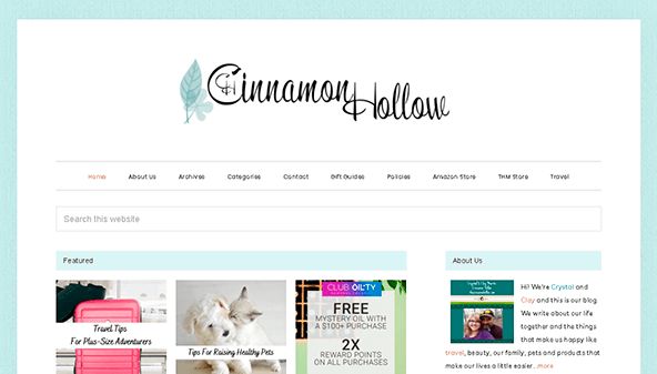 Cinamono tuščiaviduris (thecinnamonhollow.com)