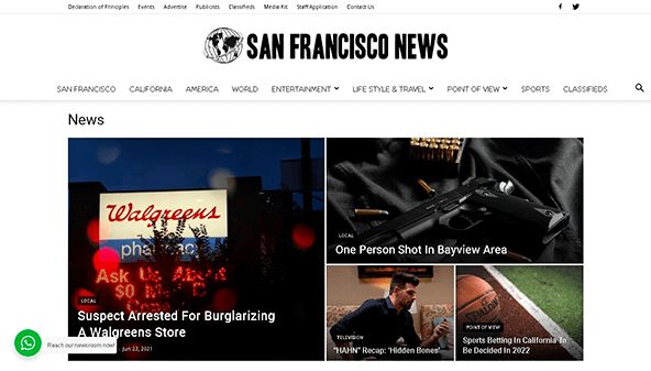 Las noticias de San Francisco (thesfnews.com)
